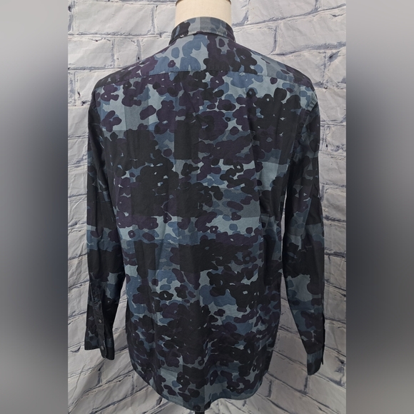 Burberry Men's Alden Multi Camo Button Down Trim Fit Sport Shirt Camo $425 XL - Picture 6 of 13